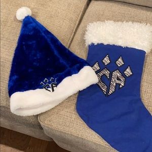 Cheer athletics Christmas stocking and Hat